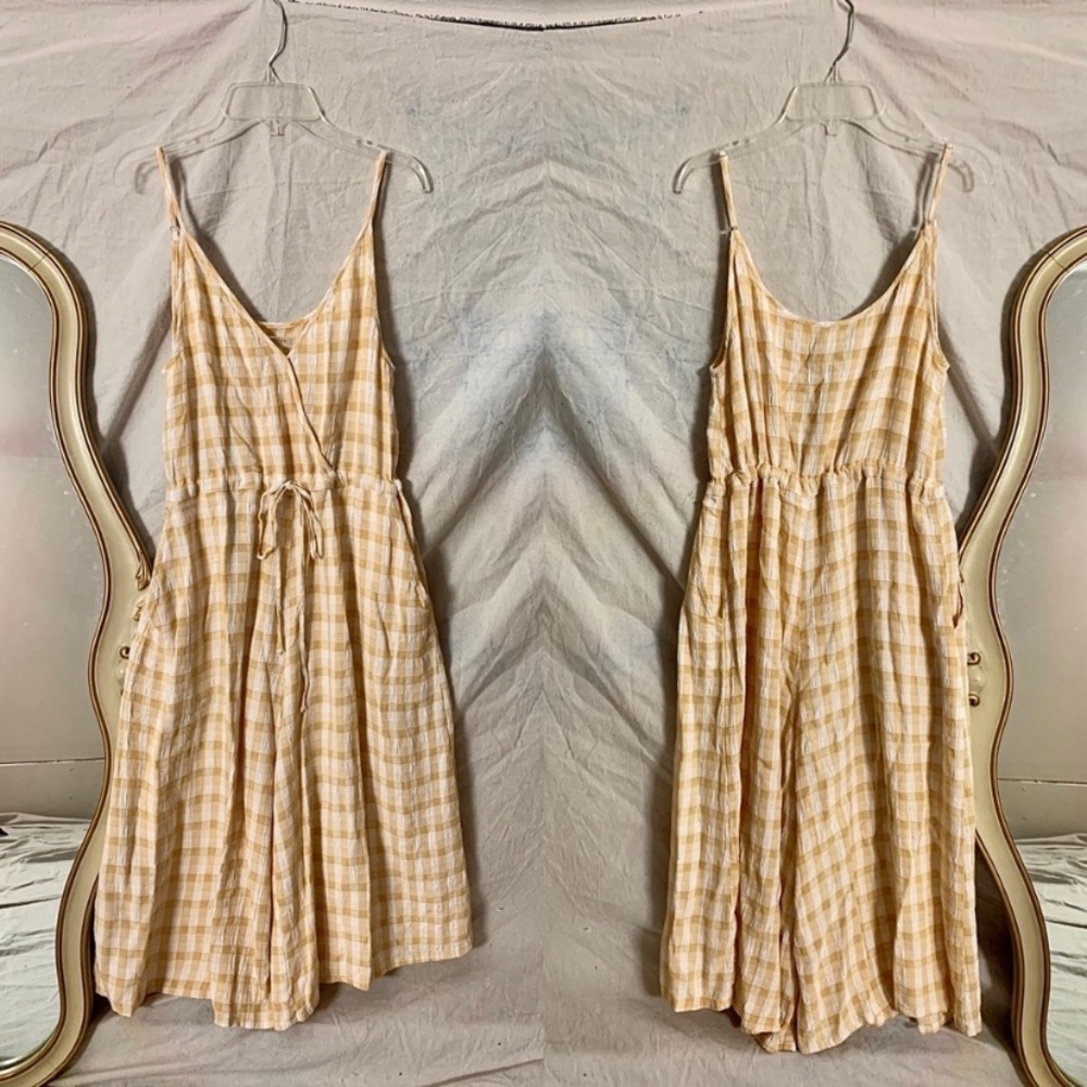 Priced to Sell - Christy Dawn Yellow and White Plaid Jumpsuit - Picture 11 of 12